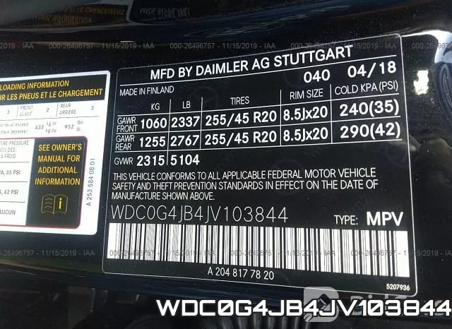 WDC0G4JB4JV103844 фото 10