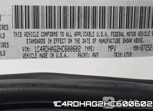 1C4RDHAG2HC600602 фото 10