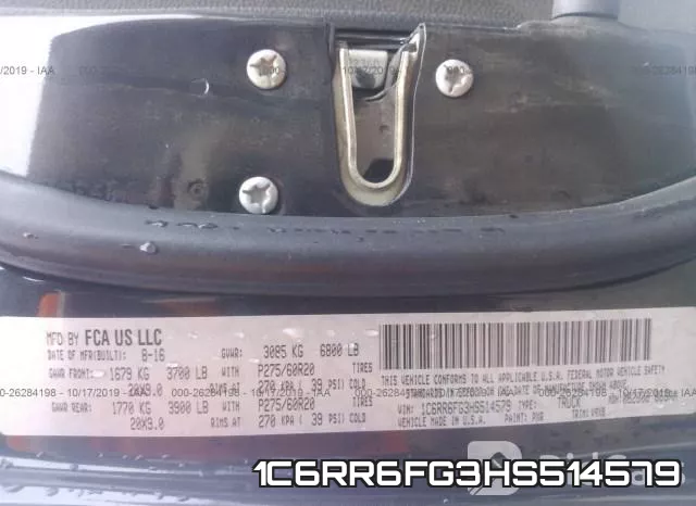 1C6RR6FG3HS514579 фото 8