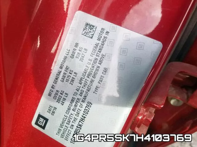 1G4PR5SK7H4103769 фото 2