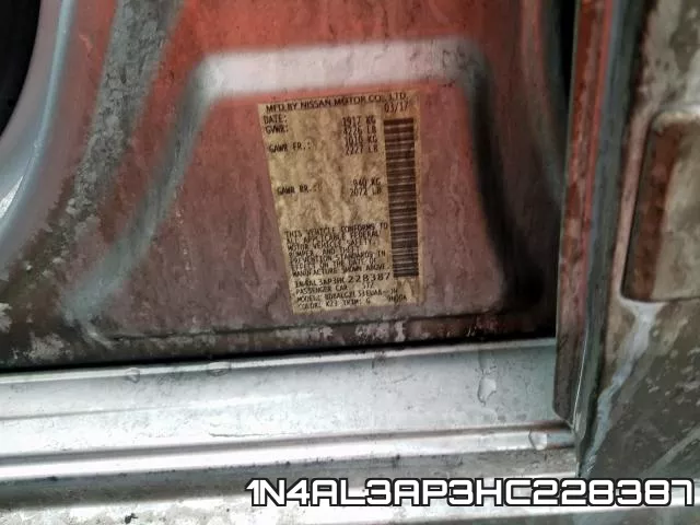 1N4AL3AP3HC228387 фото 2