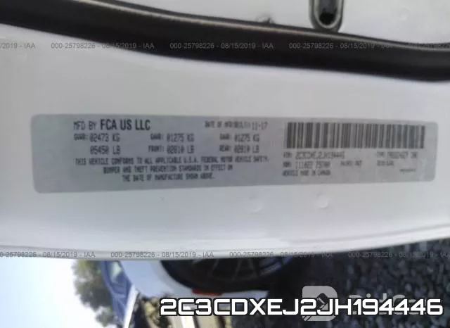 2C3CDXEJ2JH194446 фото 10