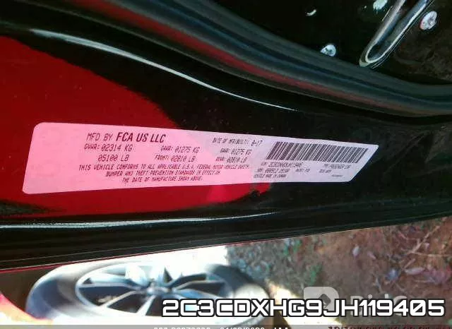 2C3CDXHG9JH119405 фото 9