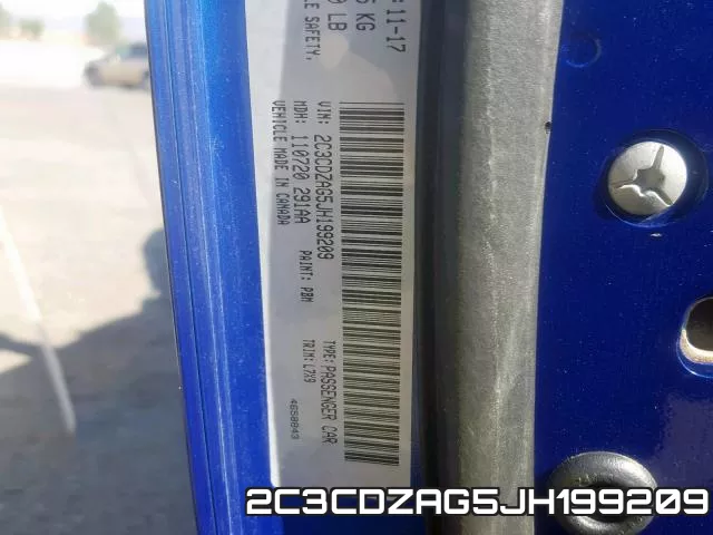 2C3CDZAG5JH199209 фото 2