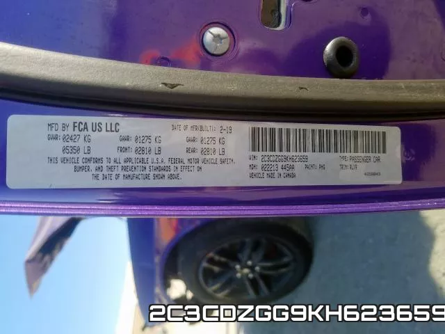 2C3CDZGG9KH623659 фото 2