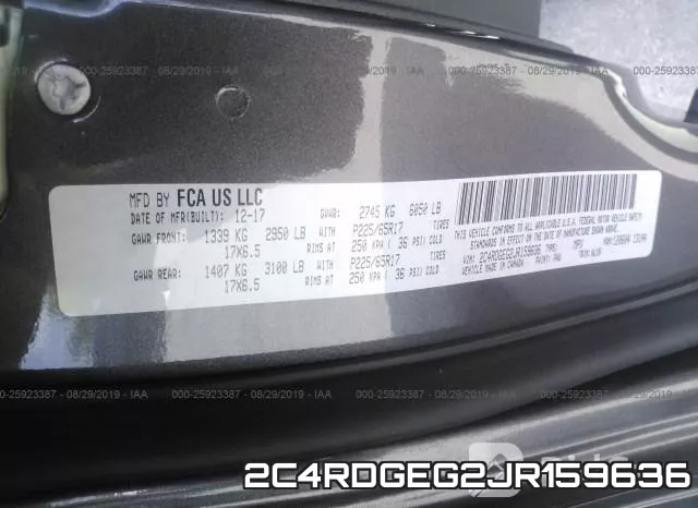 2C4RDGEG2JR159636 фото 7