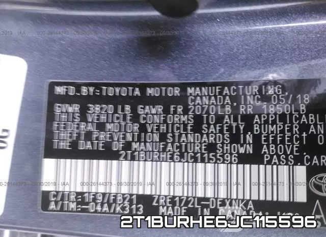 2T1BURHE6JC115596 фото 9