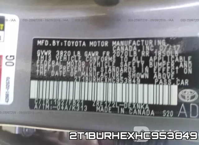 2T1BURHEXHC953849 фото 10