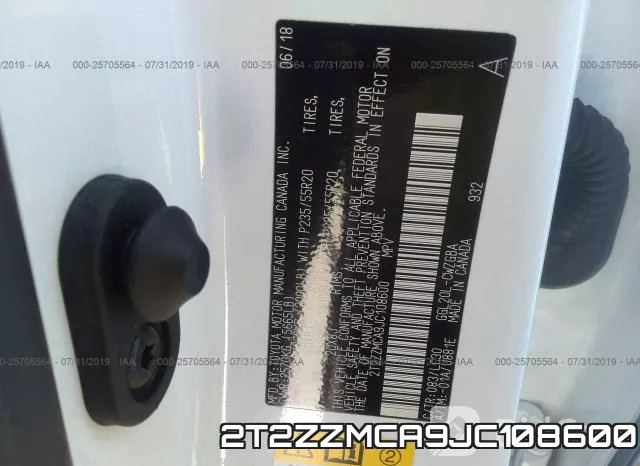 2T2ZZMCA9JC108600 фото 9