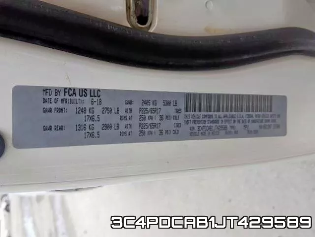 3C4PDCAB1JT429589 фото 2