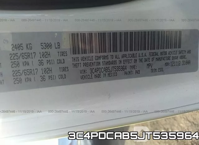 3C4PDCAB5JT535964 фото 10