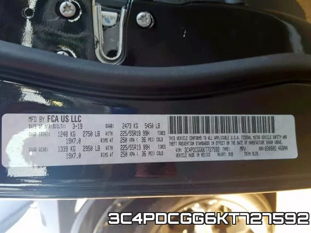 3C4PDCGG6KT727592 фото 2