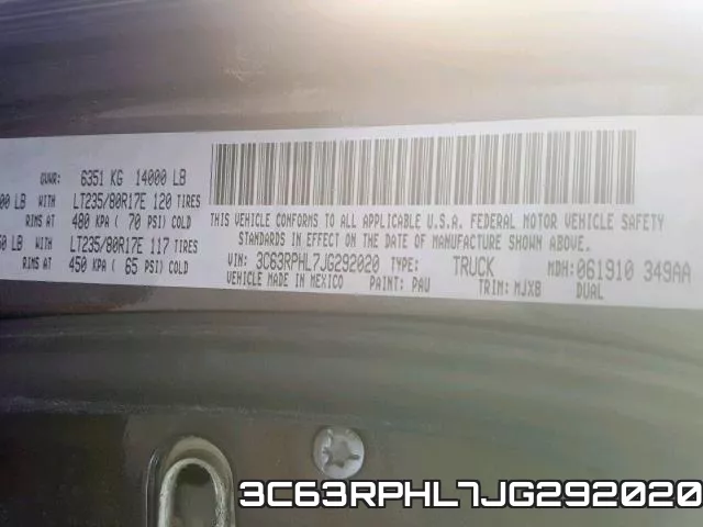 3C63RPHL7JG292020 фото 2
