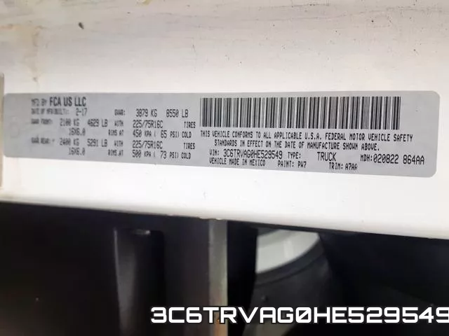 3C6TRVAG0HE529549 фото 2