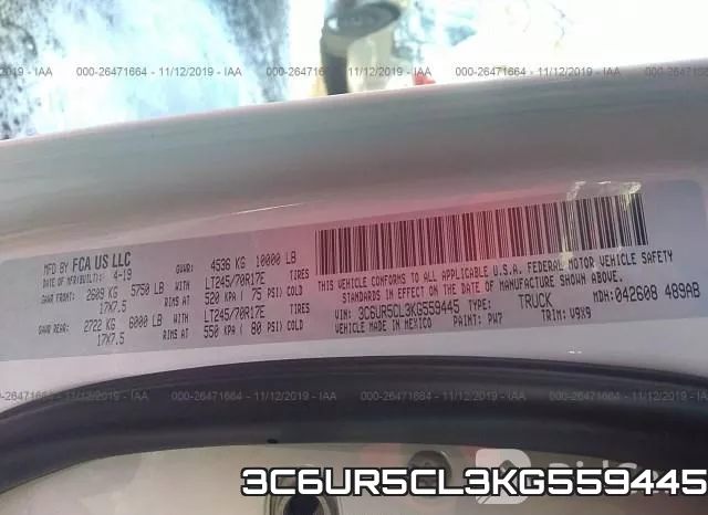 3C6UR5CL3KG559445 фото 6