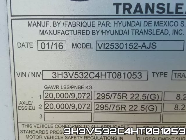 3H3V532C4HT081053 фото 2