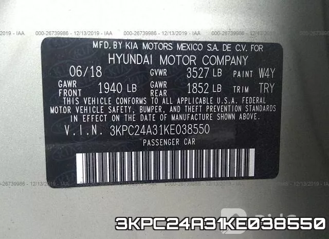 3KPC24A31KE038550 фото 10