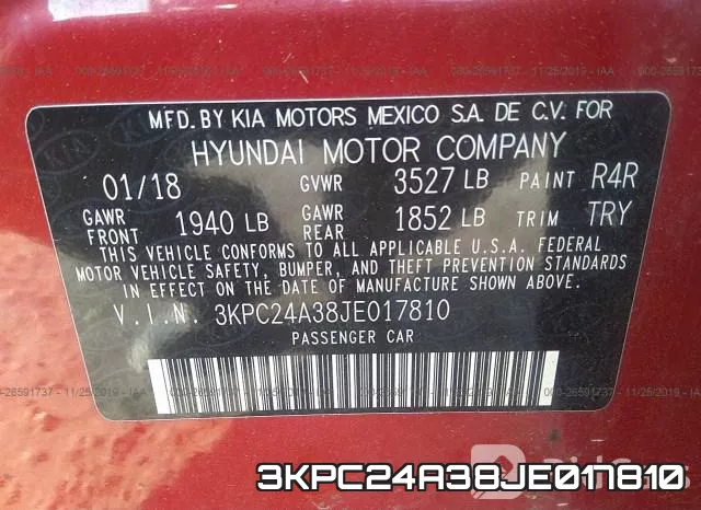 3KPC24A38JE017810 фото 6