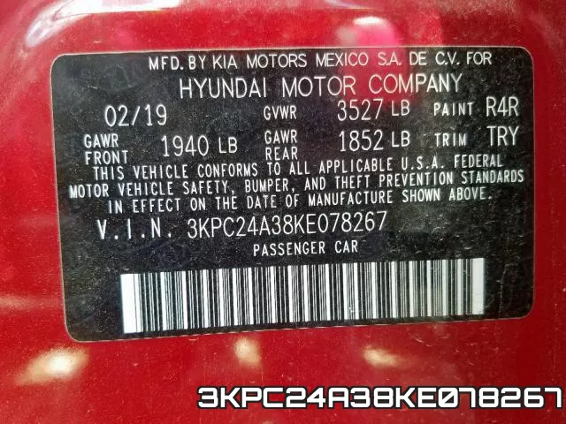 3KPC24A38KE078267 фото 2