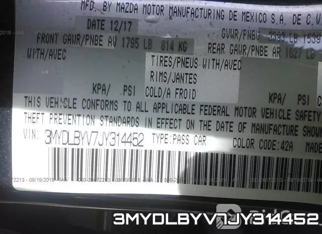 3MYDLBYV7JY314452 фото 10