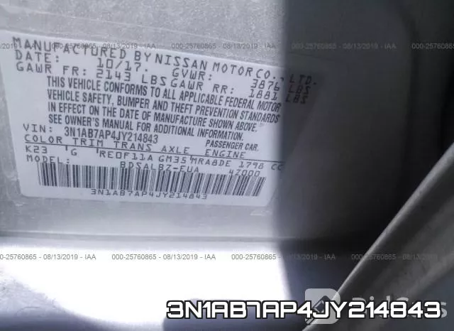 3N1AB7AP4JY214843 фото 7