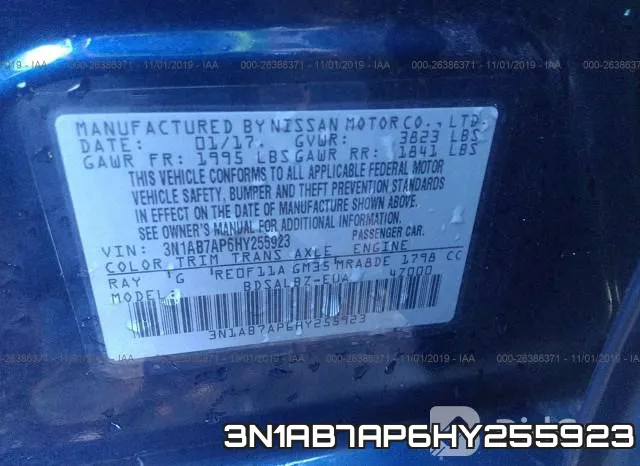 3N1AB7AP6HY255923 фото 9