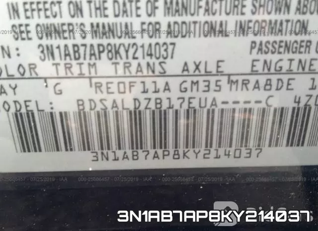 3N1AB7AP8KY214037 фото 10