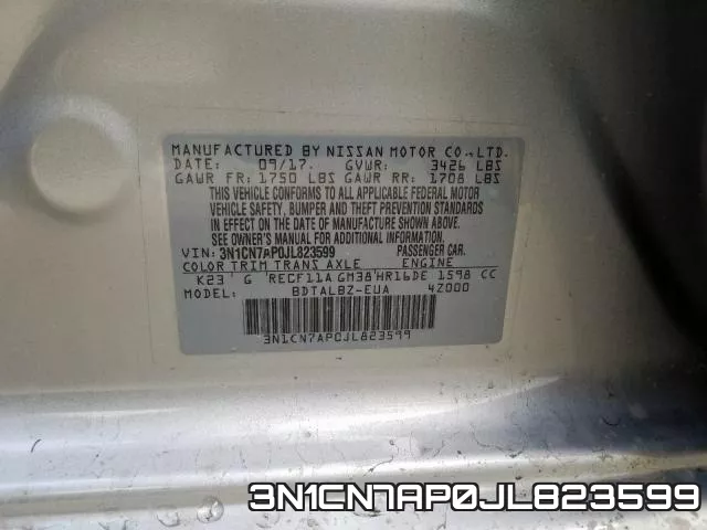 3N1CN7AP0JL823599 фото 2
