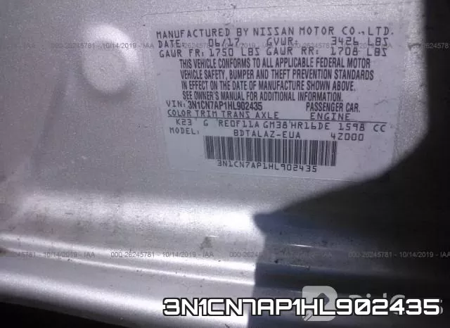 3N1CN7AP1HL902435 фото 8