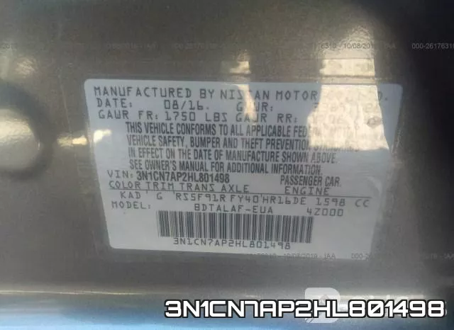 3N1CN7AP2HL801498 фото 10