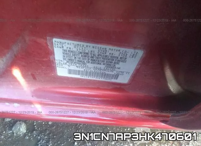 3N1CN7AP3HK470601 фото 9