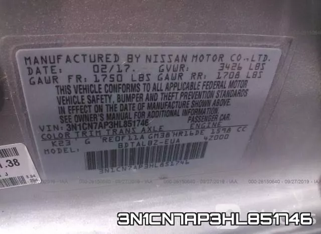 3N1CN7AP3HL851746 фото 10