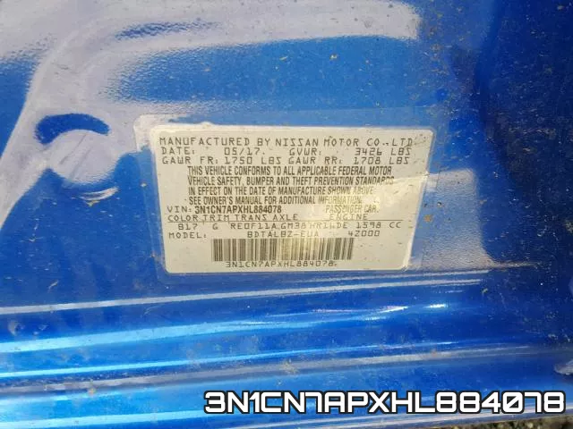 3N1CN7APXHL884078 фото 2