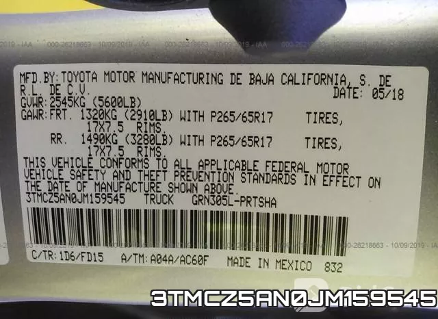 3TMCZ5AN0JM159545 фото 8