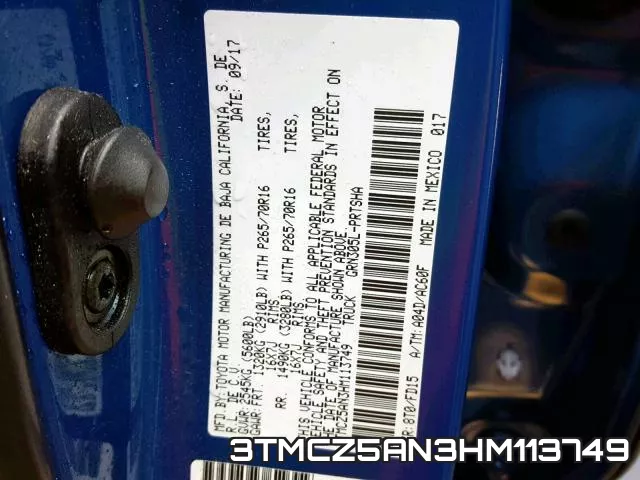 3TMCZ5AN3HM113749 фото 2