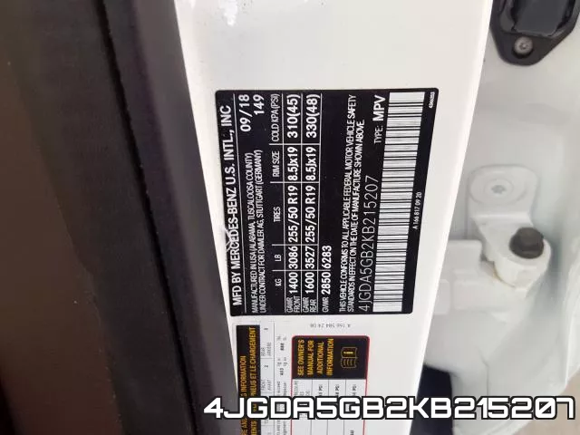 4JGDA5GB2KB215207 фото 2