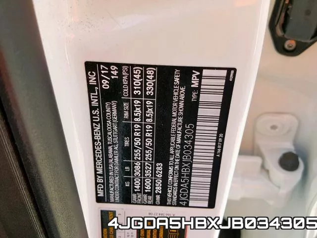 4JGDA5HBXJB034305 фото 2