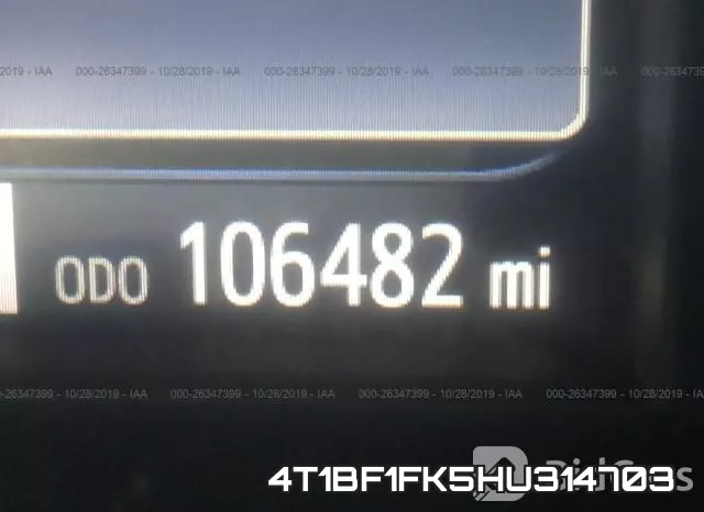 4T1BF1FK5HU314703 фото 8