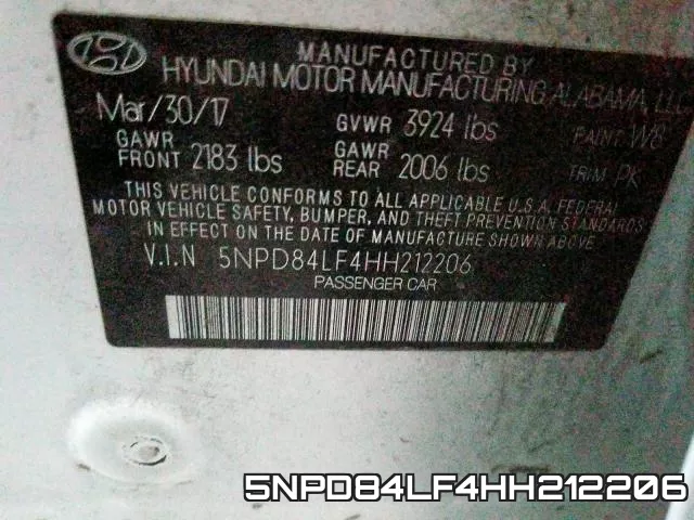 5NPD84LF4HH212206 фото 2