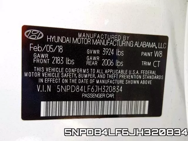 5NPD84LF6JH320834 фото 2