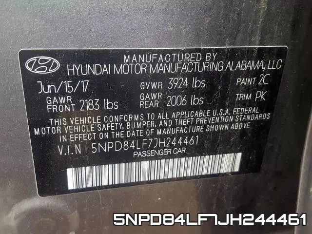 5NPD84LF7JH244461 фото 2