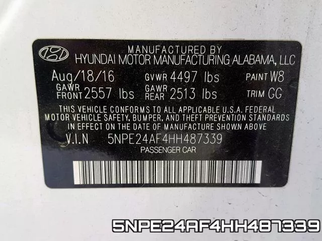 5NPE24AF4HH487339 фото 2