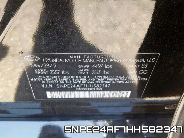 5NPE24AF7HH582347 фото 2