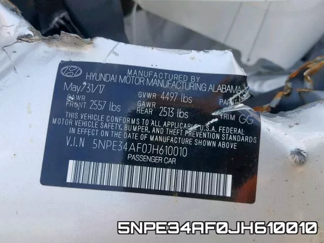 5NPE34AF0JH610010 фото 2