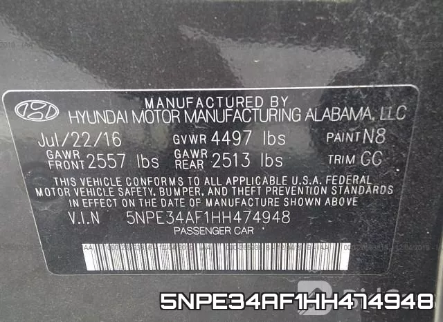 5NPE34AF1HH474948 фото 9