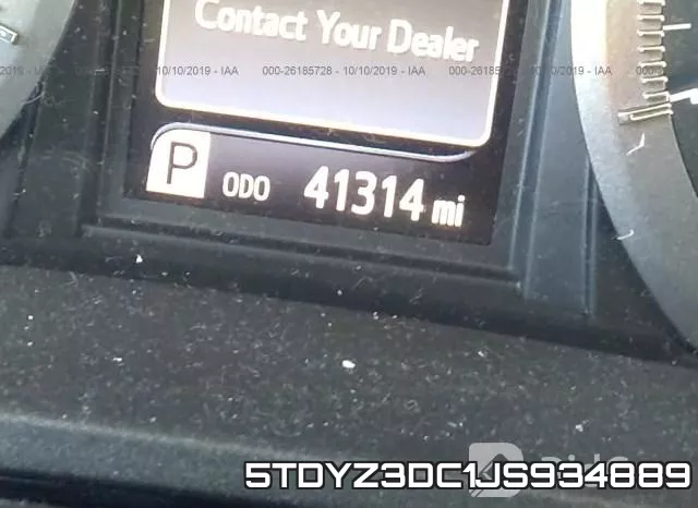 5TDYZ3DC1JS934889 фото 8