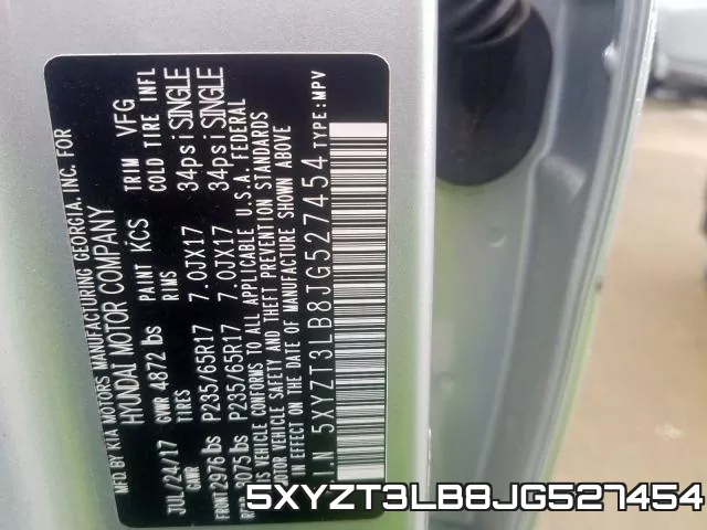 5XYZT3LB8JG527454 фото 2