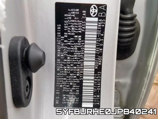5YFBURHE0JP840241 фото 2