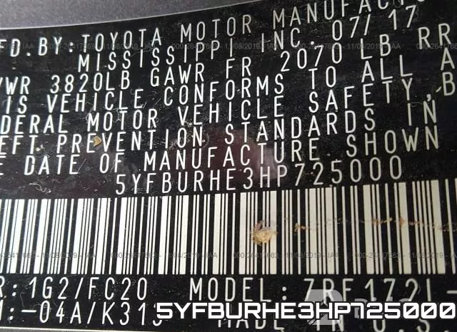 5YFBURHE3HP725000 фото 10
