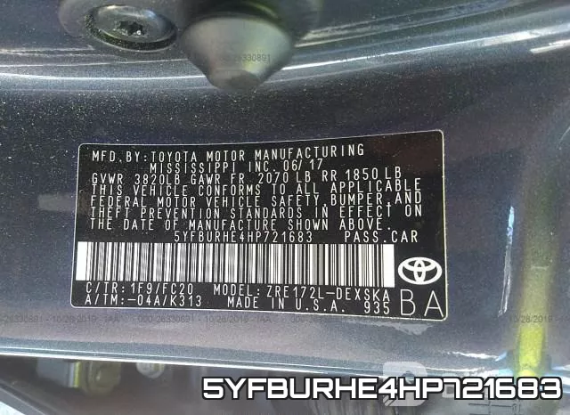 5YFBURHE4HP721683 фото 9